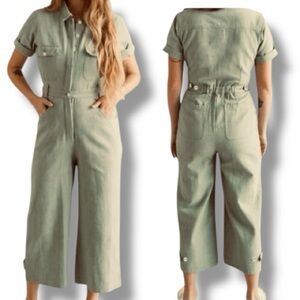 Harpersage Sage Utility Jumpsuit in Rare Sage Green Size XXL